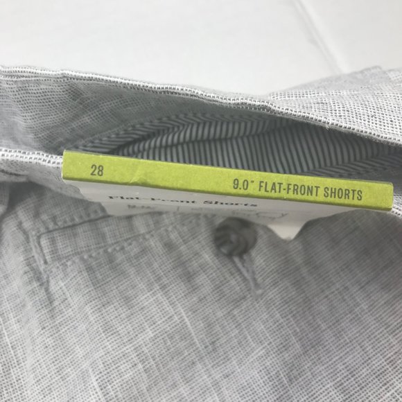 Goodfellow And Co Men's 9 Inch Inseam 28 Flat Front Shorts Gray New With Tags - Picture 4 of 12